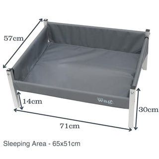 Henry Wag Elevated Dog Bed Ash Grey