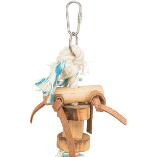 Trixie Wooden Toy With Leather Ribbon