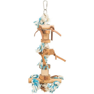 Trixie Wooden Toy With Leather Ribbon