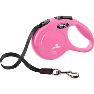 Flexi Classic Retractable Tape Lead Pink