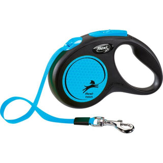 Flexi Retractable Neon Tape Lead Neon Blue