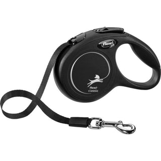 Flexi Classic Retractable Tape Lead Black
