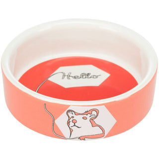 Trixie Ceramic Bowl With Hamster Motif