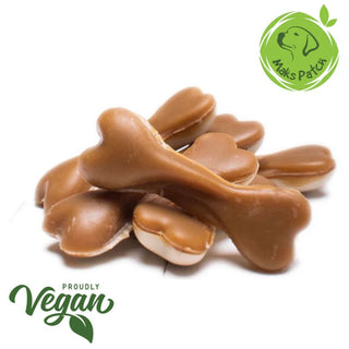 Veggie Dog Treats Dual Sided Twist Bones Peanut Butter