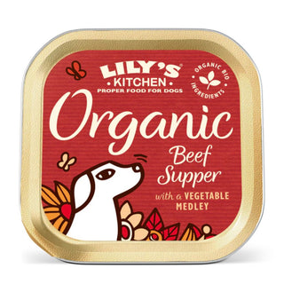 Lily's Kitchen Organic Tray Beef Supper For Dogs