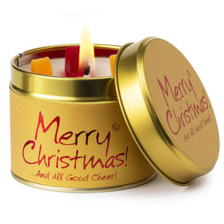 Lily Scented Tin Candle - Merry Christmas