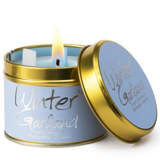 Lily Scented Tin Candle - Winter Garland
