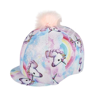 Elico Pastel Unicorn Lycra Hat Cover With Pom Pom