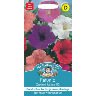 Mr Fothergills Petunia Confetti Mixed F2