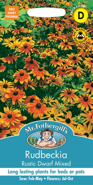 Mr Fothergills Rudbeckia Rustic Dwarf Mixed