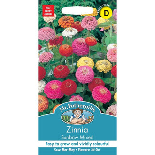 Mr Fothergills Zinnia Sunbow Mixed