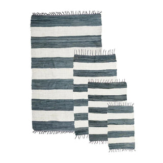 Eddingtons Multi Cotton Grey Stripe Rug