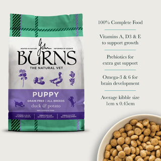 Burns Puppy Free From With Duck & Potato