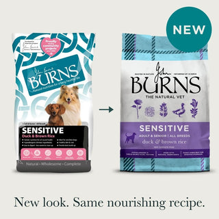 Burns Sensitive With Duck & Brown Rice