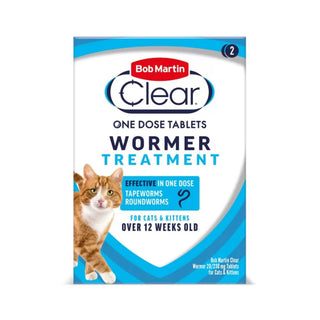 Bob Martin Clear Wormer Tablets For Cats 2 tablets