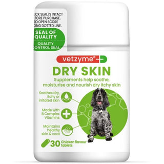 Vetzyme Dry Skin Tablets For Dogs