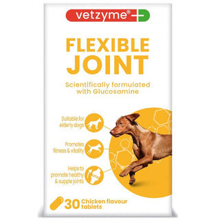 Vetzyme Flexible Joint With Glucosamine Tablets For Dogs
