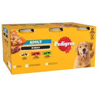 Pedigree Adult Wet Dog Food Mixed Selection in Gravy