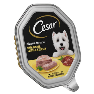 Cesar Classics Dog Tray With Chicken And Turkey