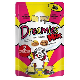 Dreamies Mix Cat Treats With Beef And Cheese