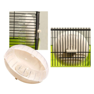 Petone Critter Accessory Spin Out Exercise Wheel White