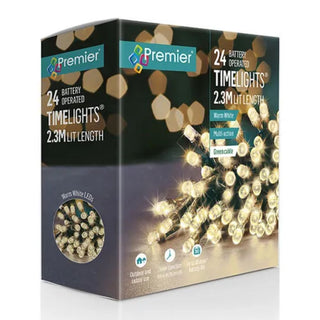 Premier 24 Multi Action Battery Operated LEDs With Timer