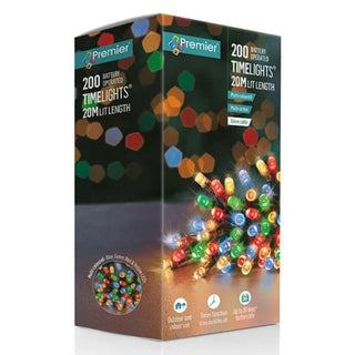Premier 200 Multi Action Battery Operated LEDs With Timer