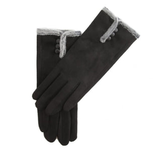 Gloves - 3  Buttons Black