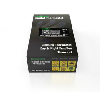 Habistat Digital Dimming Thermostat, Day/Night Timer 600w