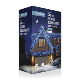 Premier 240 LED Snowing Icicle Lights