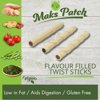 Veggie Dog Treats Flavour Filled Twists 12 cm