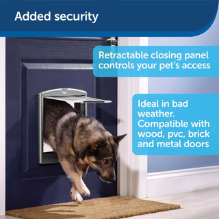 Staywell No. 760 Large Dog Door & Lock Panel White