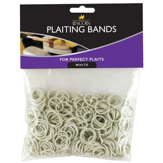 Lincoln Plaiting Bands White