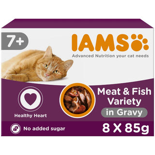 Iams Delights Senior Cat Land & Sea Collection Gravy