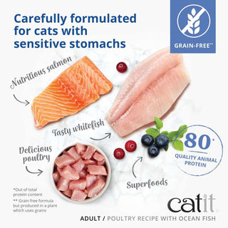 Catit Adult Poultry & Ocean Fish Recipe