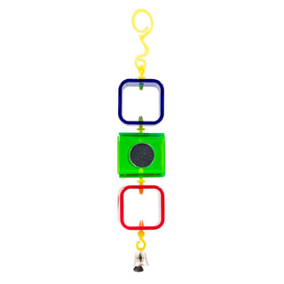 Plastic Bird Toy Box and Mirror
