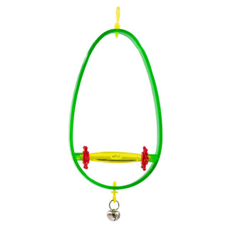 Beaks Plastic Oval Perch with Bell