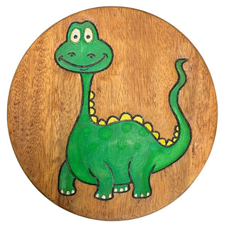Kid Stool - Happy Green Dinosaur