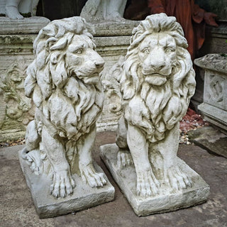 Sparta Statues Lion Pair