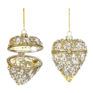 Gold Hinged Glass Heart