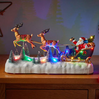 Three Kings Flying Reindeer SleighScene
