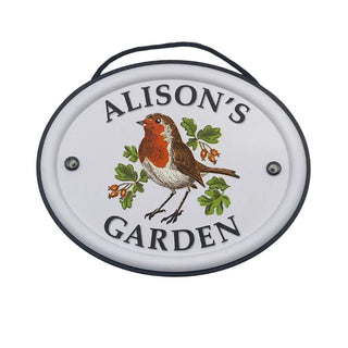 British Bird Garden Signs