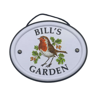 British Bird Garden Signs