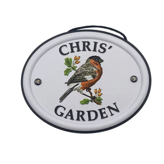 British Bird Garden Signs