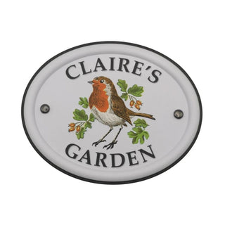 British Bird Garden Signs