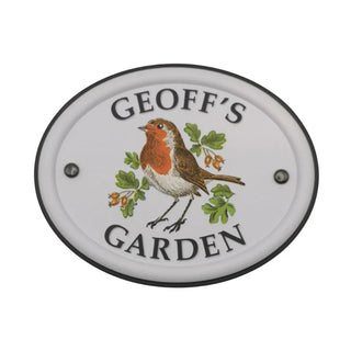 British Bird Garden Signs