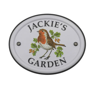 British Bird Garden Signs