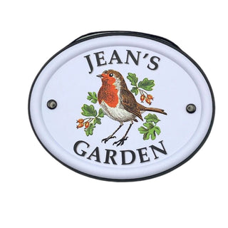 British Bird Garden Signs