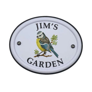 British Bird Garden Signs