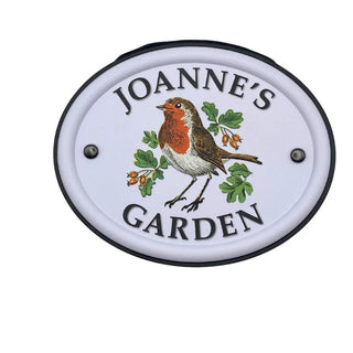 British Bird Garden Signs